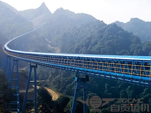 達(dá)州利森水泥8.3km長(zhǎng)距離曲線(xiàn)帶式輸送機(jī)